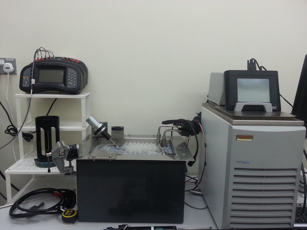 Temperature bath and calibration rig