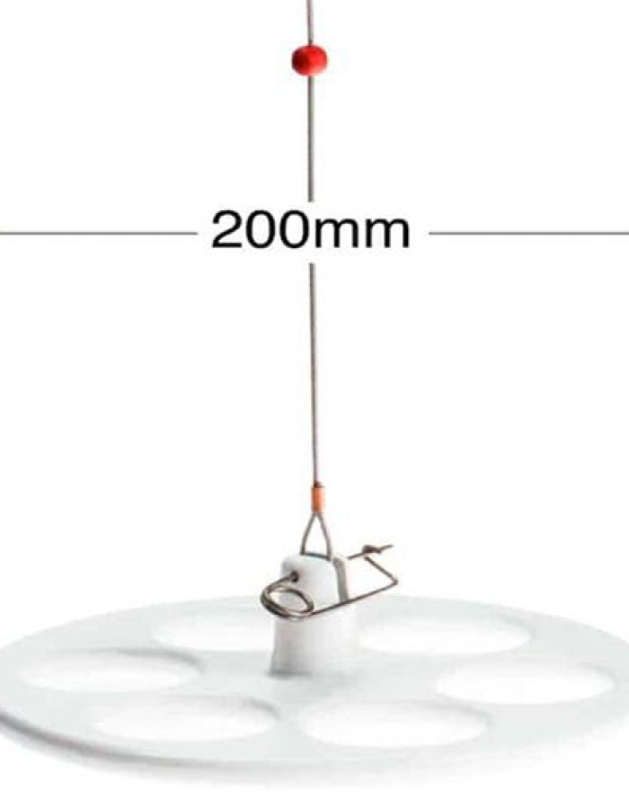 Visibility Disc acc. to Secchi 20 cm, 3 m rope with marks every 20 cm on first 2 m